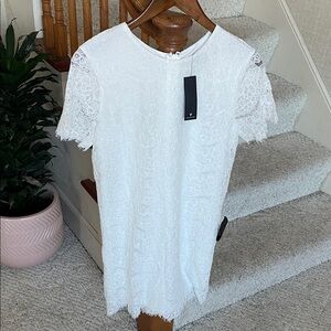 NWT Lulus Elegant White Lace Dress